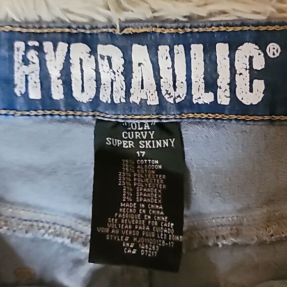Hydraulic Lola Curvy Super Skinny Jeans Size 17 - Picture 3 of 3